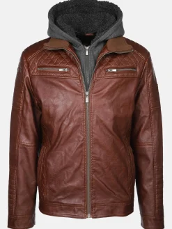 Herren Southern Territory Herren Bikerjacke 2in1 mit Kapuze