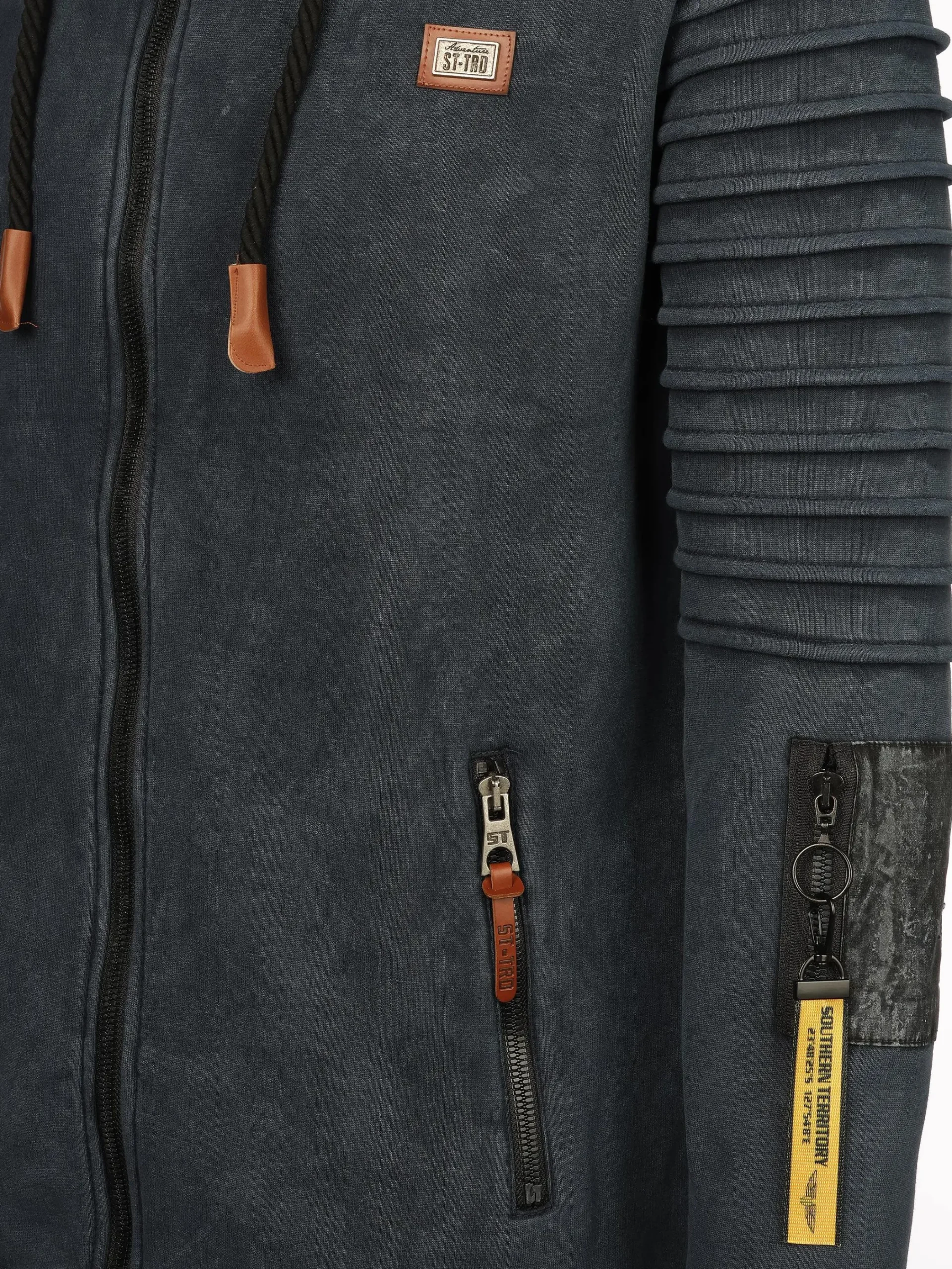 Herren Southern Territory Herren Bikersweatjacke mit Kapuze