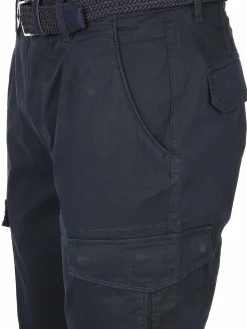 Herren Jim Spencer Herren Cargohose mit Flechtgürtel