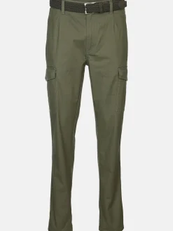 Herren Jim Spencer Herren Cargohose mit Flechtgürtel