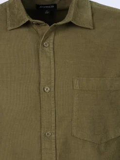 Herren Jim Spencer Herren Cordhemd mit langem Arm