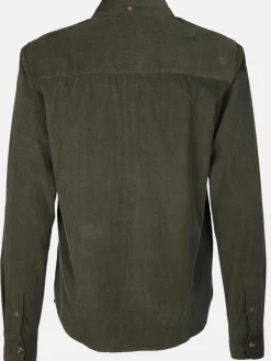 Herren IX-O Herren Cordhemd unifarben