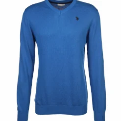 Herren U.S. Polo Assn. Herren Feinstrickpullover mit V-Ausschnitt