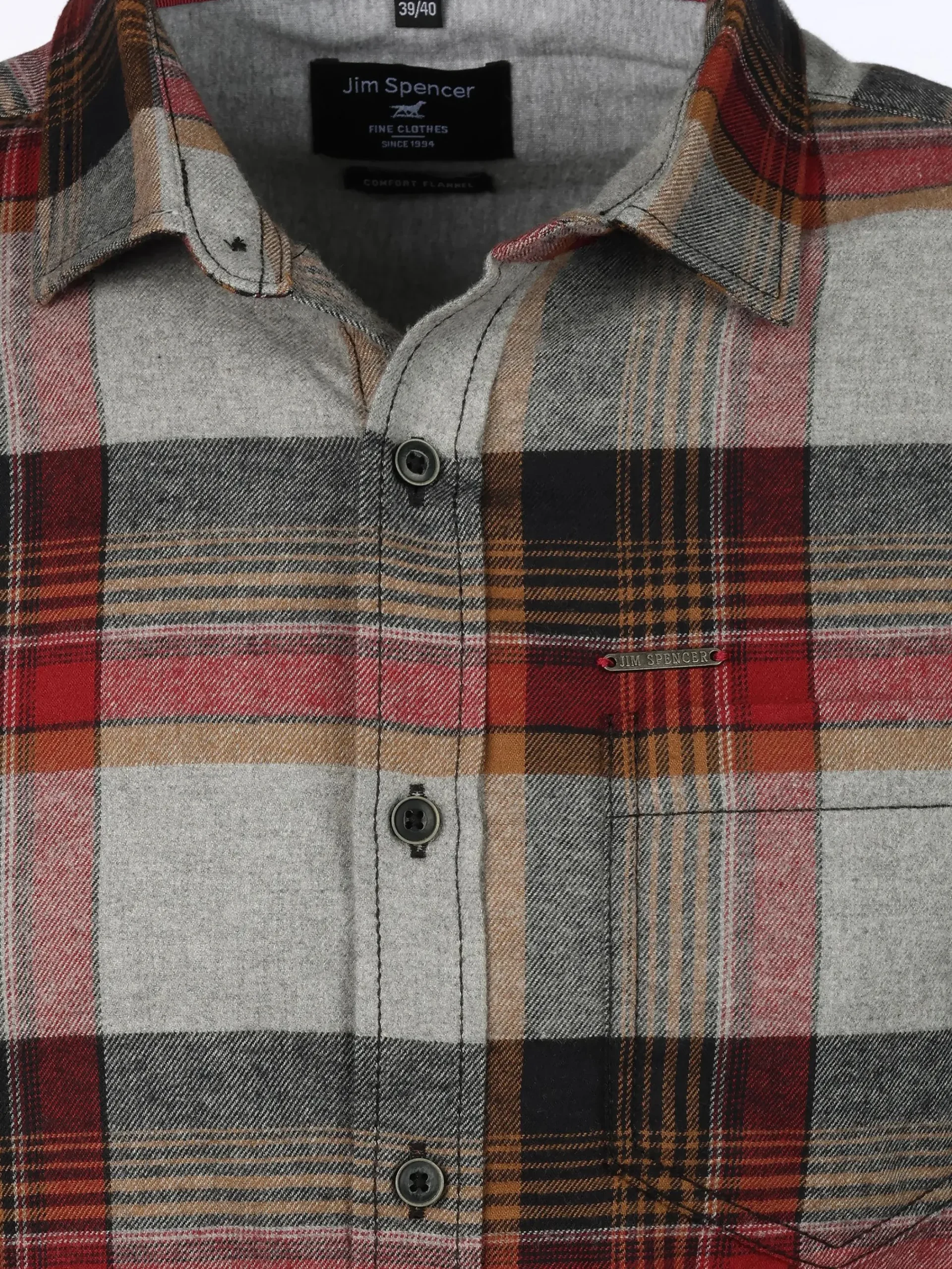 Herren Jim Spencer Herren Flanellhemd