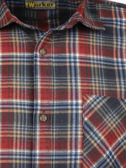 Herren Worker Herren Flanellhemd