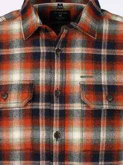 Herren Jim Spencer Herren Flanellhemd als Overshirt Melange