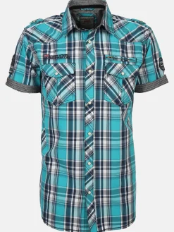 Herren Southern Territory Herren Freizeithemd kariert mit kurzem Arm