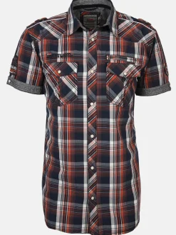 Herren Southern Territory Herren Freizeithemd kariert mit kurzem Arm