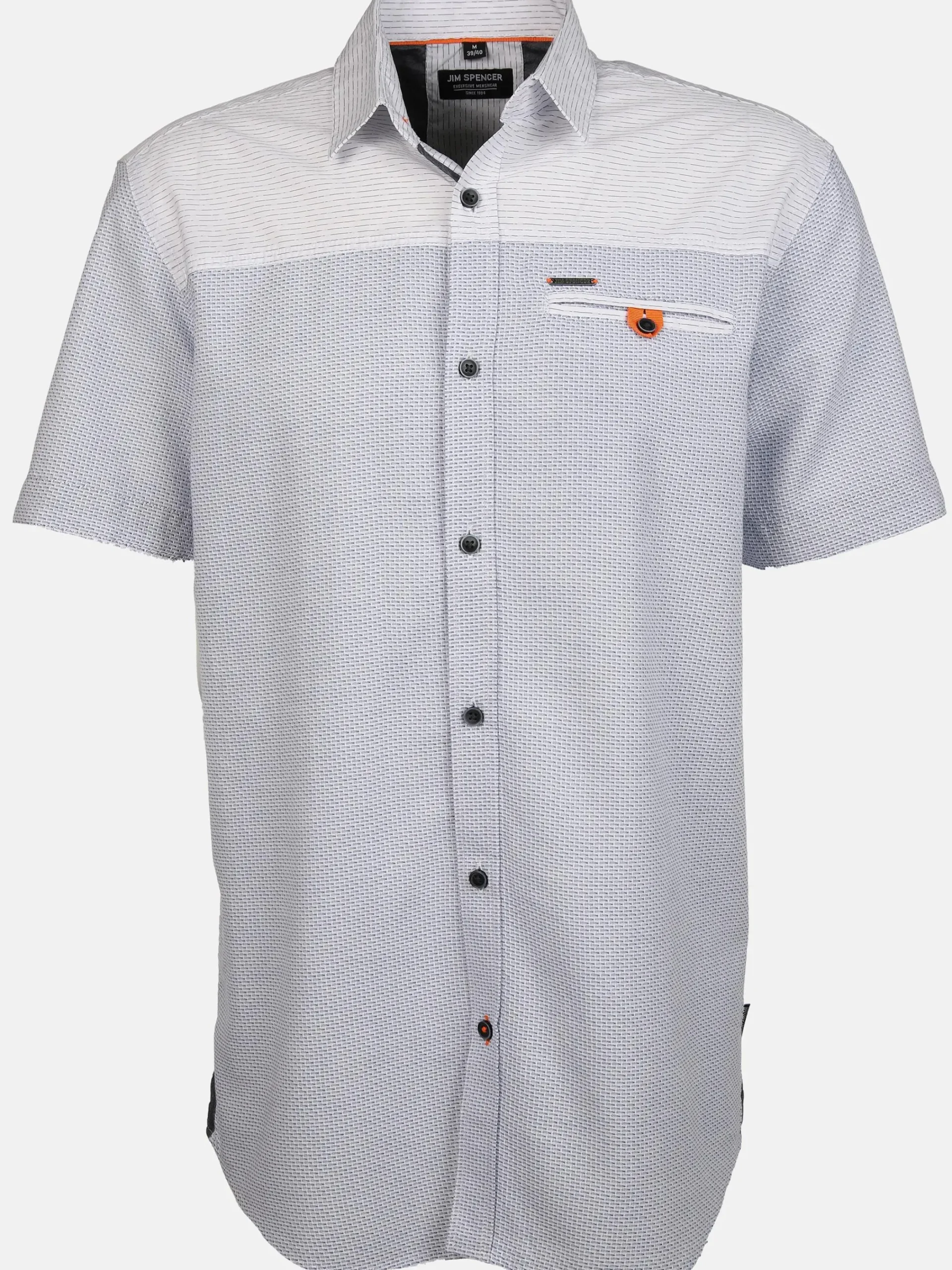 Herren Jim Spencer Herren Freizeithemd mit abgesetzter Passe