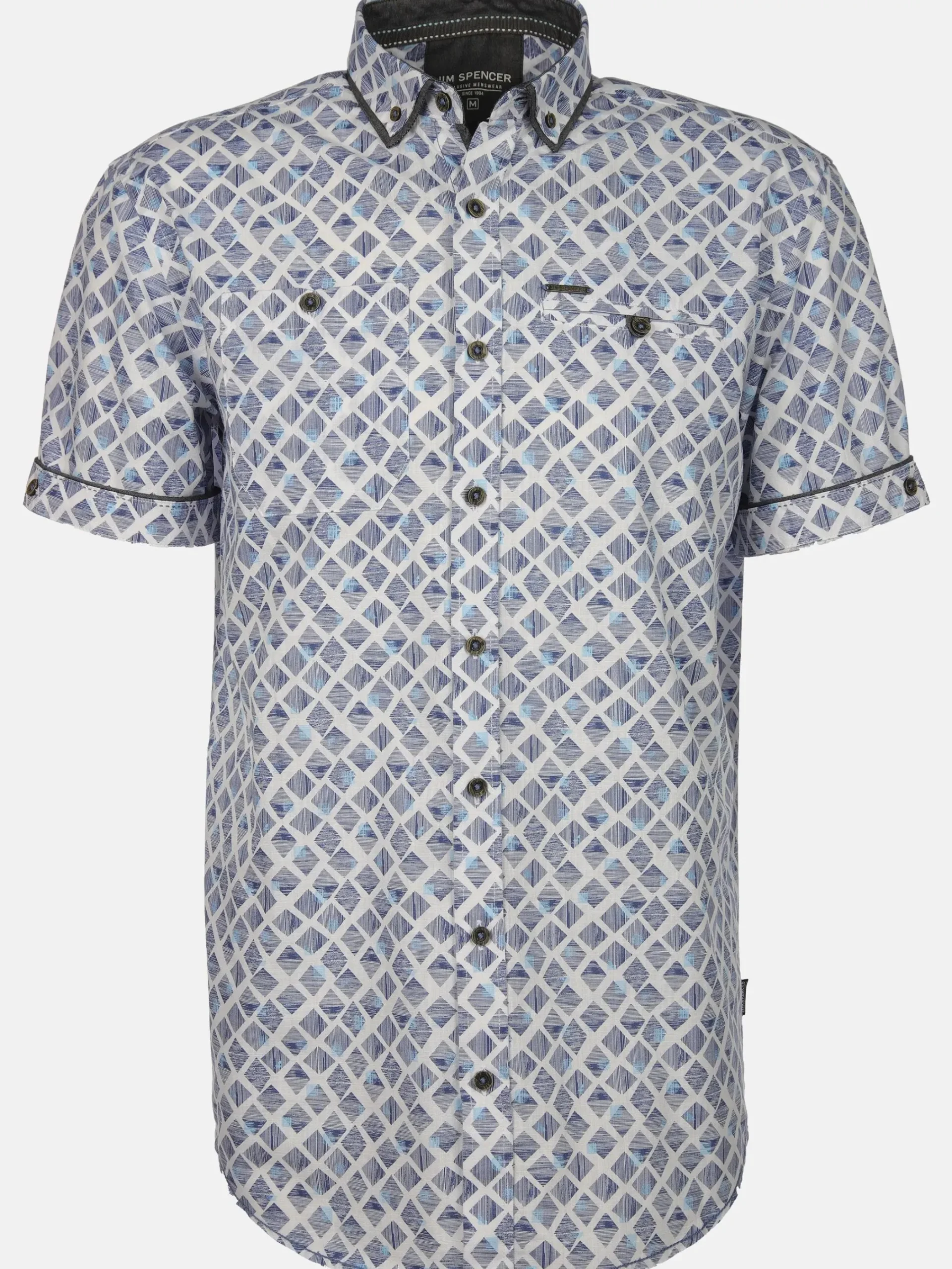 Herren Jim Spencer Herren Freizeithemd mit Alloverprint