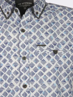 Herren Jim Spencer Herren Freizeithemd mit Alloverprint