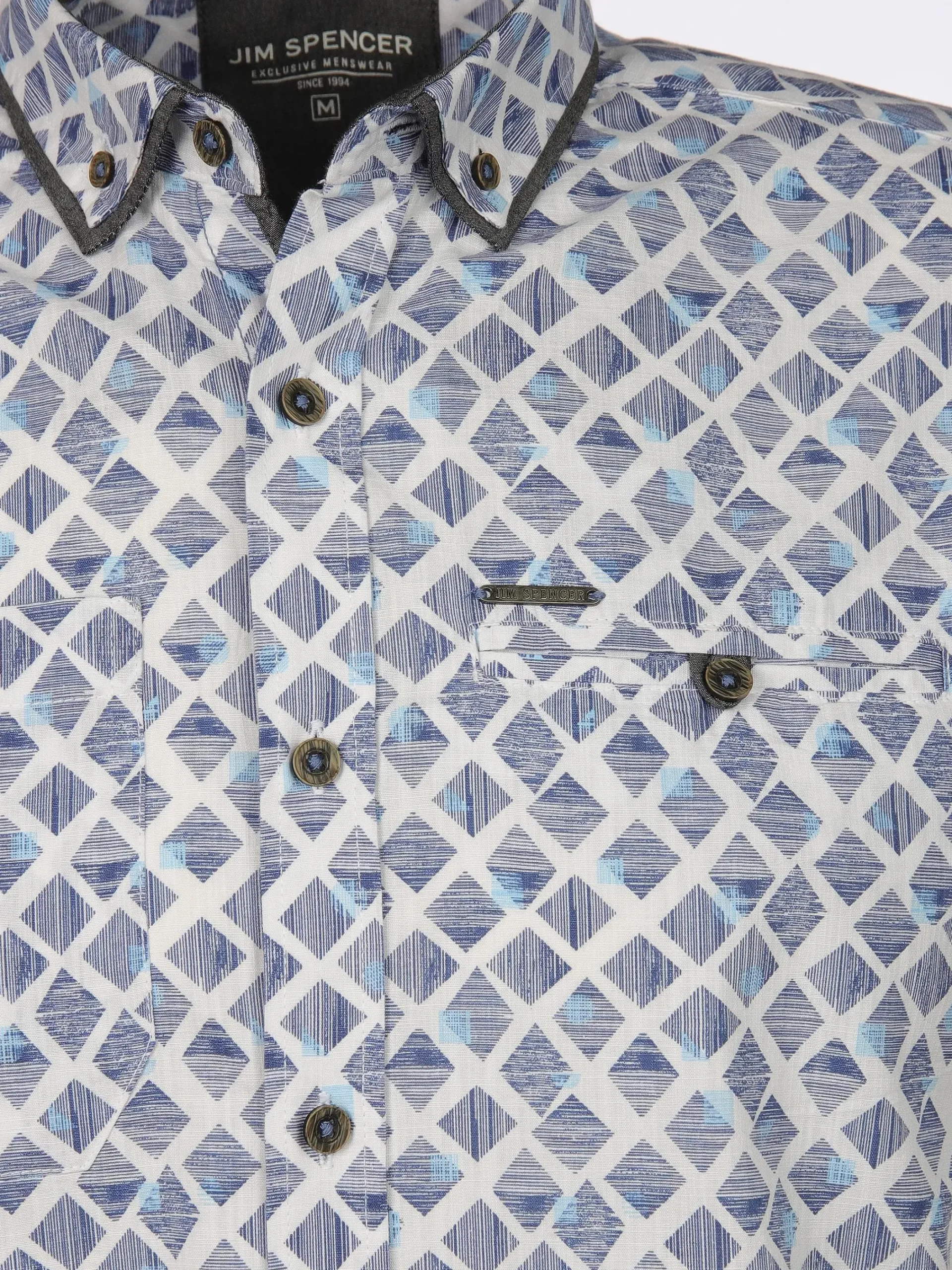 Herren Jim Spencer Herren Freizeithemd mit Alloverprint