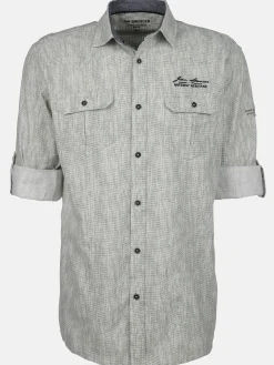 Herren Jim Spencer Herren Freizeithemd mit langen, krempelbaren Ärmeln