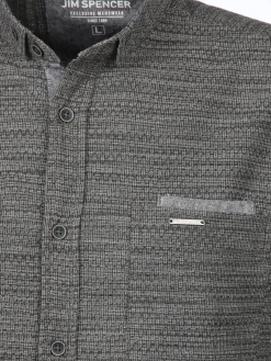 Herren Jim Spencer Herren Freizeithemd mit Stehkragen