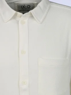 Herren IX-O Herren Freizeithemd mit Struktur