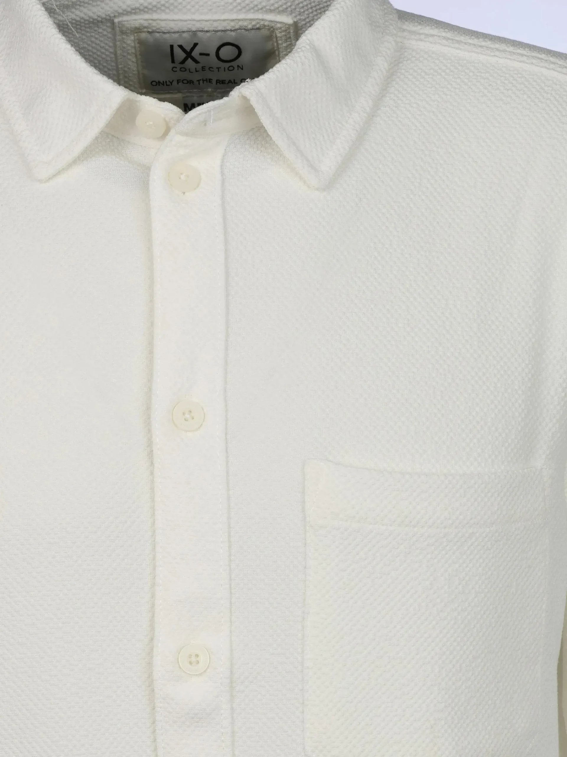 Herren IX-O Herren Freizeithemd mit Struktur