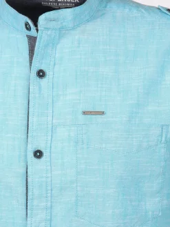 Herren Jim Spencer Herren Freizeithemd mit Stehkragen