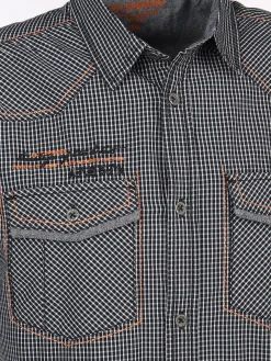 Herren Jim Spencer Herren Freizeithemd mit Stickerei