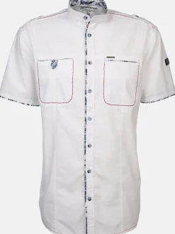 Herren Jim Spencer Herren Freizeithemd mit Stehkragen