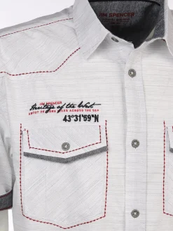 Herren Jim Spencer Herren Freizeithemd mit Stickerei