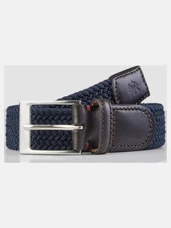 Herren Lerros Herren Gürtel mit Fischgräten-Muster