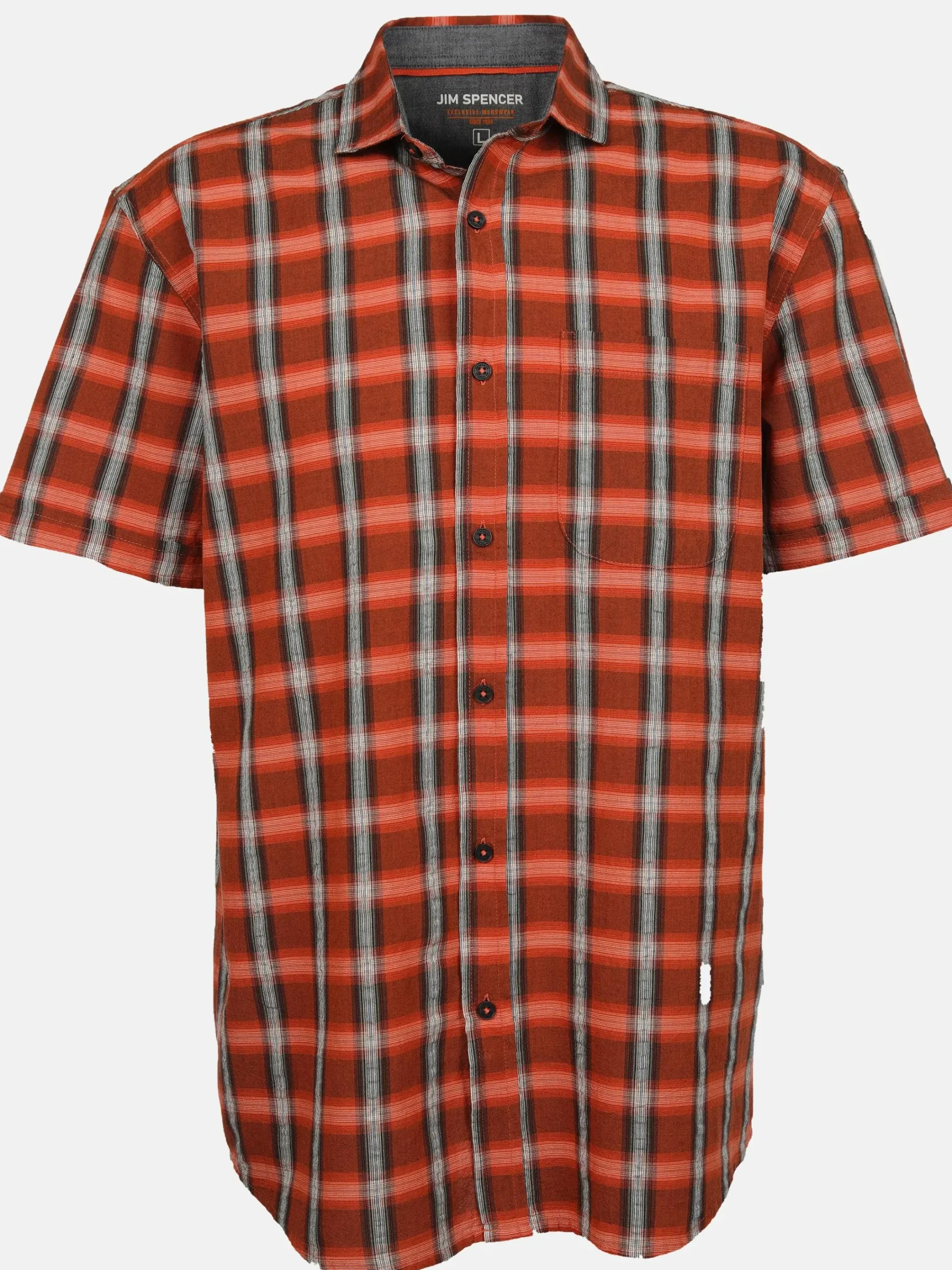 Herren Jim Spencer Herren Hemd mit kurzen Ärmeln