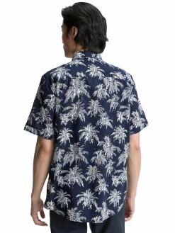 Herren Tom Tailor Herren Hemd mit Palmen