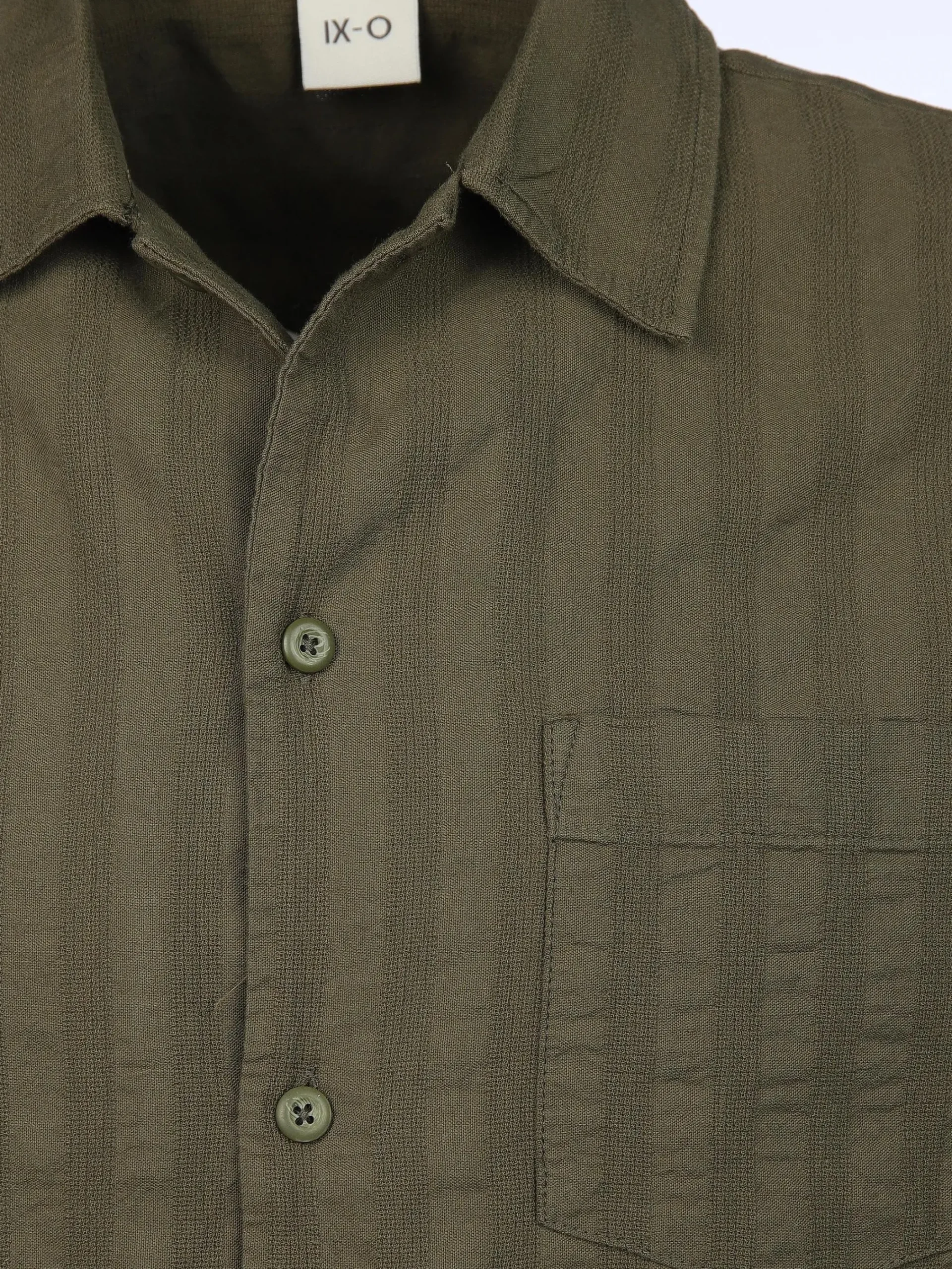 Herren IX-O Herren Hemd mit Struktur