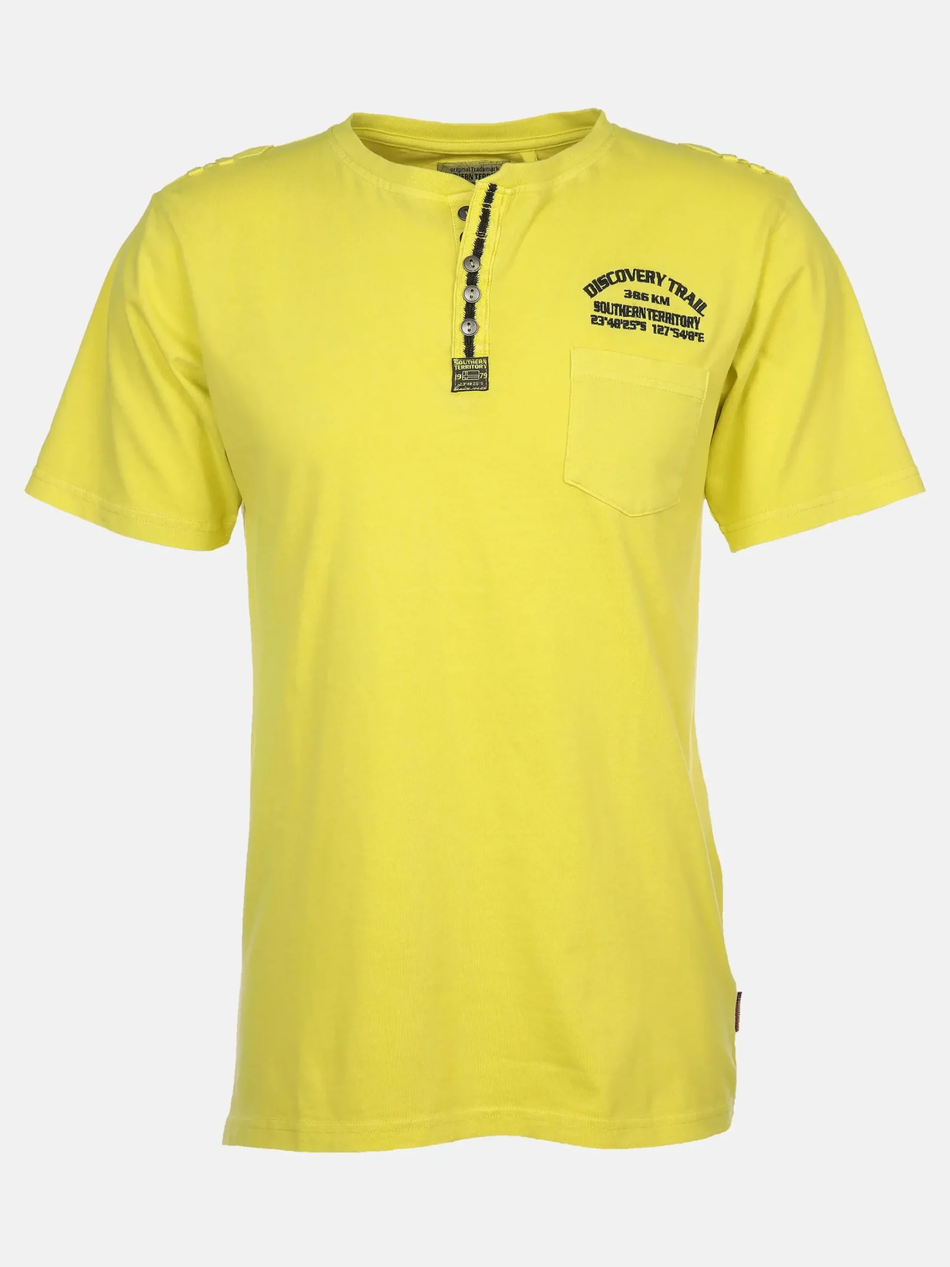 Herren Southern Territory Herren Henley Shirt im Used Look