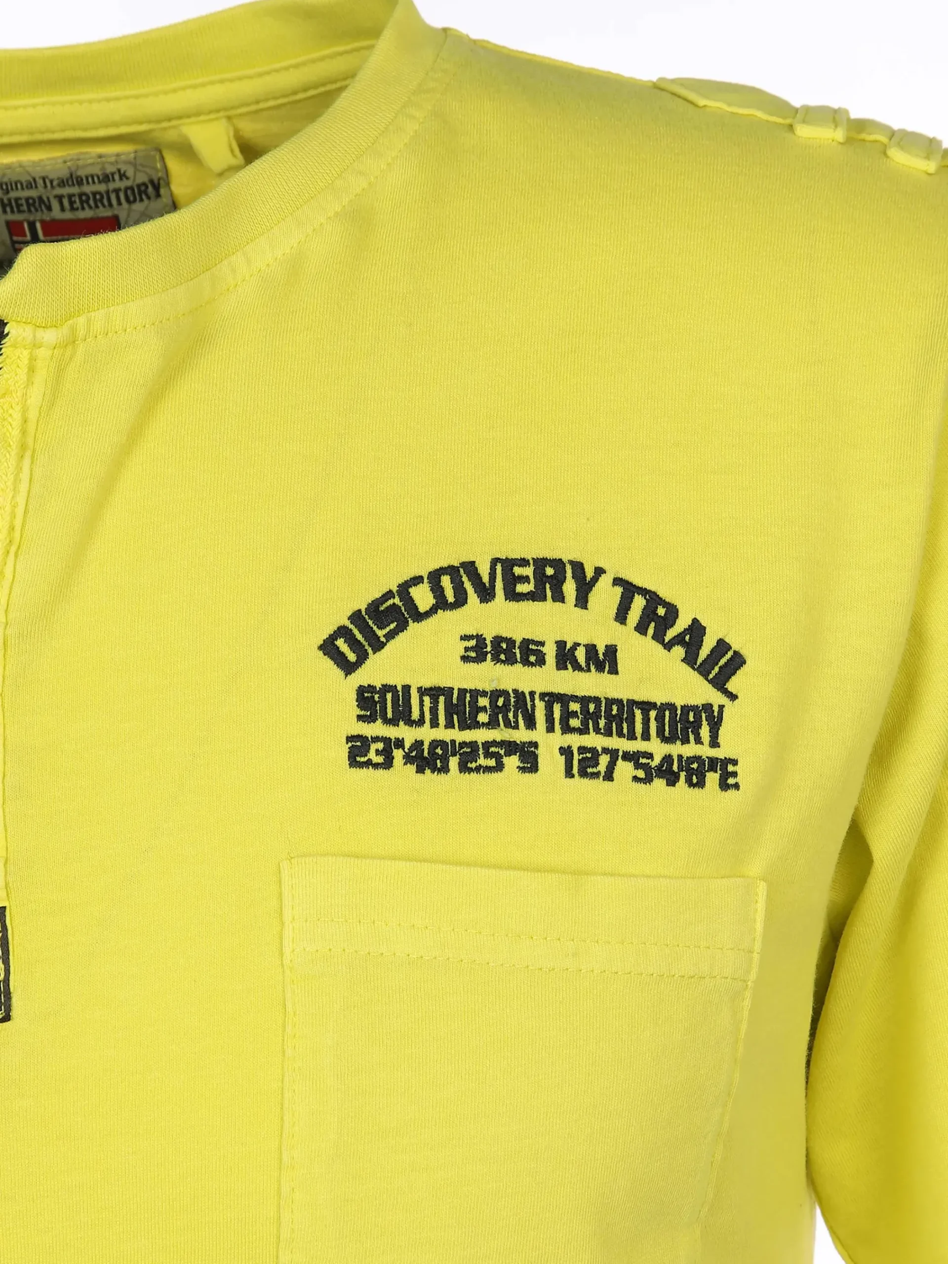 Herren Southern Territory Herren Henley Shirt im Used Look