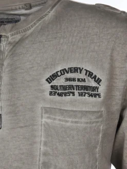 Herren Southern Territory Herren Henley Shirt im Used Look