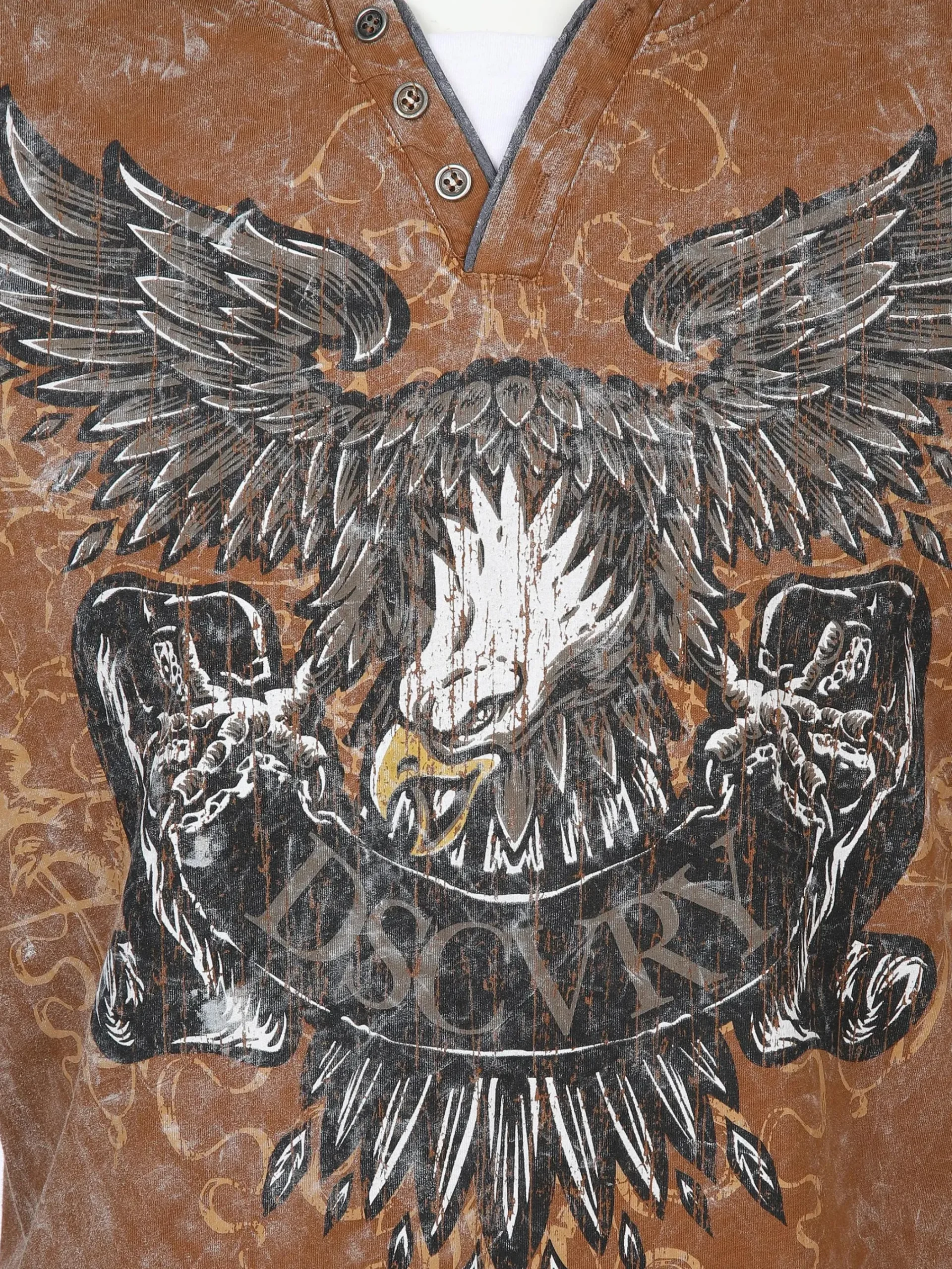 Herren Southern Territory Herren Henley Shirt mit Print