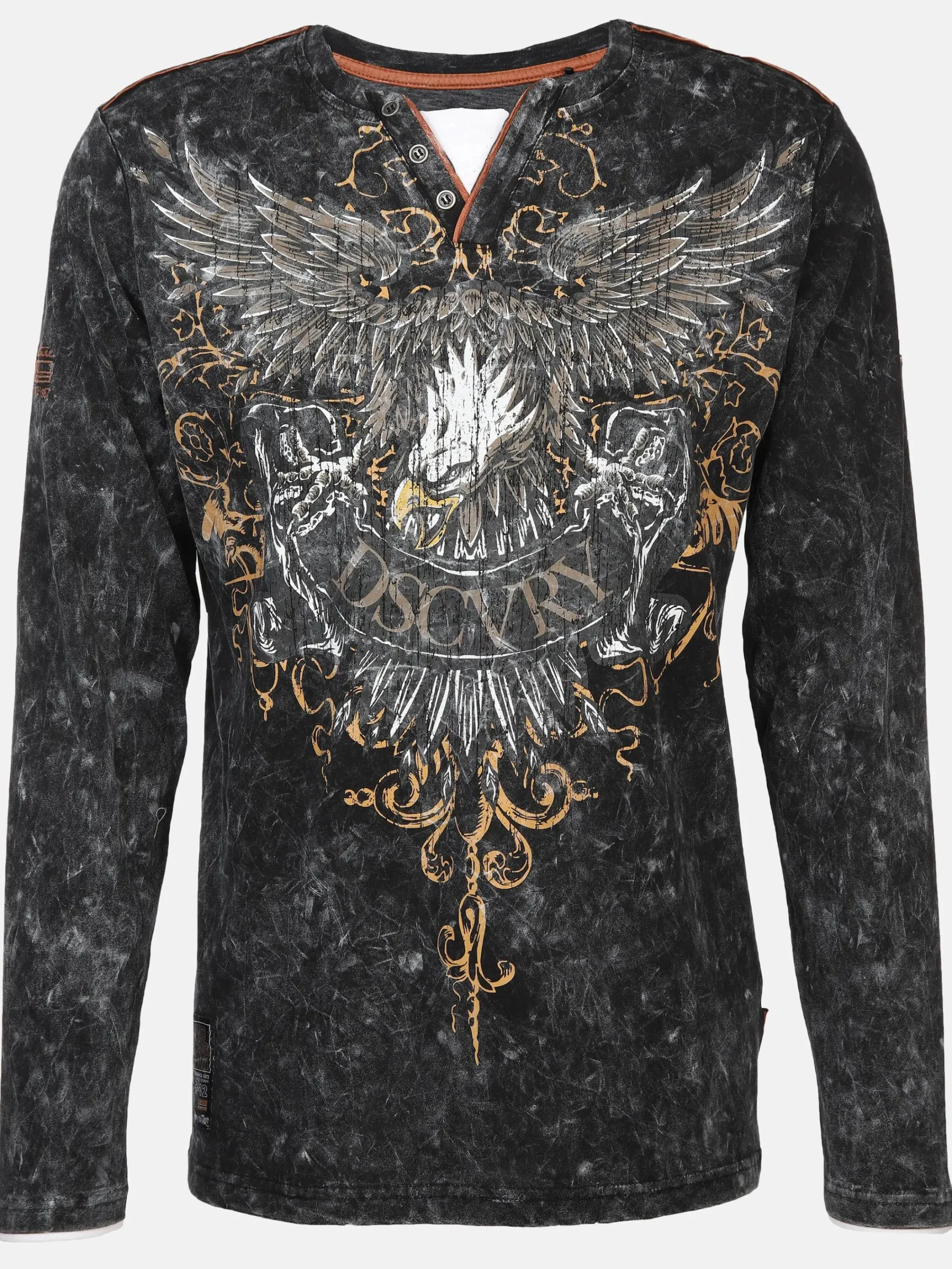 Herren Southern Territory Herren Henley Shirt mit Print