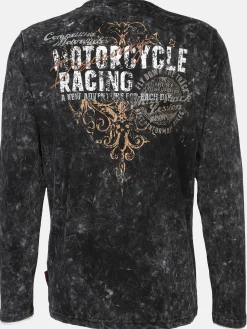 Herren Southern Territory Herren Henley Shirt mit Print