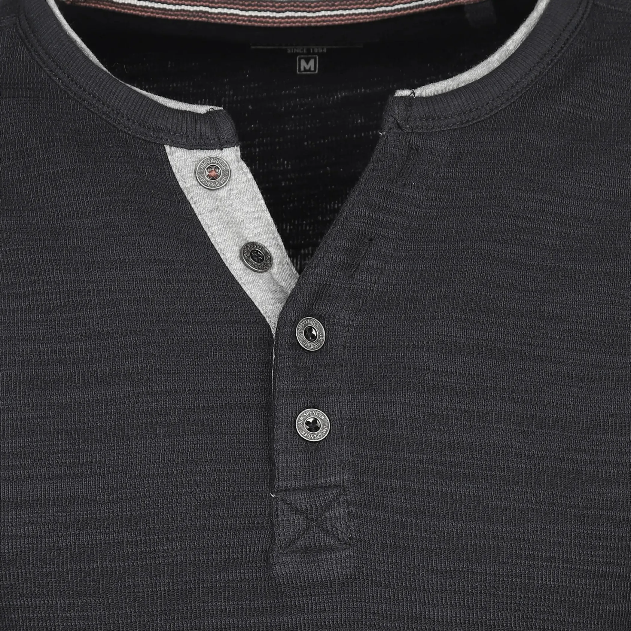 Herren Jim Spencer Herren Henley Strickshirt