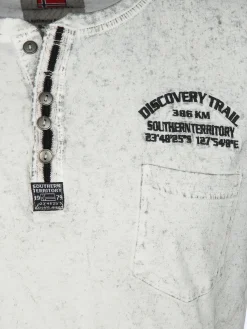 Herren Southern Territory Herren Henleyshirt im Used Look