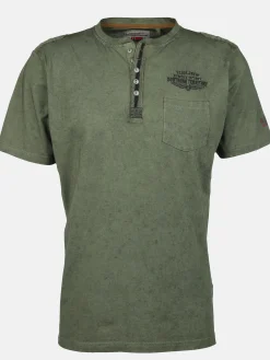 Herren Southern Territory Herren Henleyshirt im Used Look