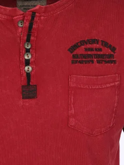 Herren Southern Territory Herren Henleyshirt im Used Look