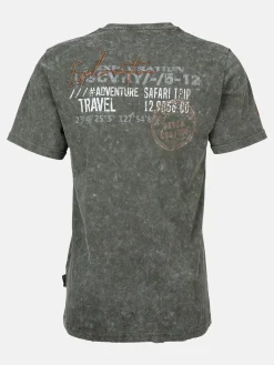 Herren Southern Territory Herren Henleyshirt in Used 2in1 Optik