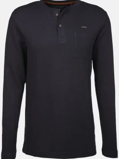 Herren Jim Spencer Herren Henleyshirt in Waffeloptik