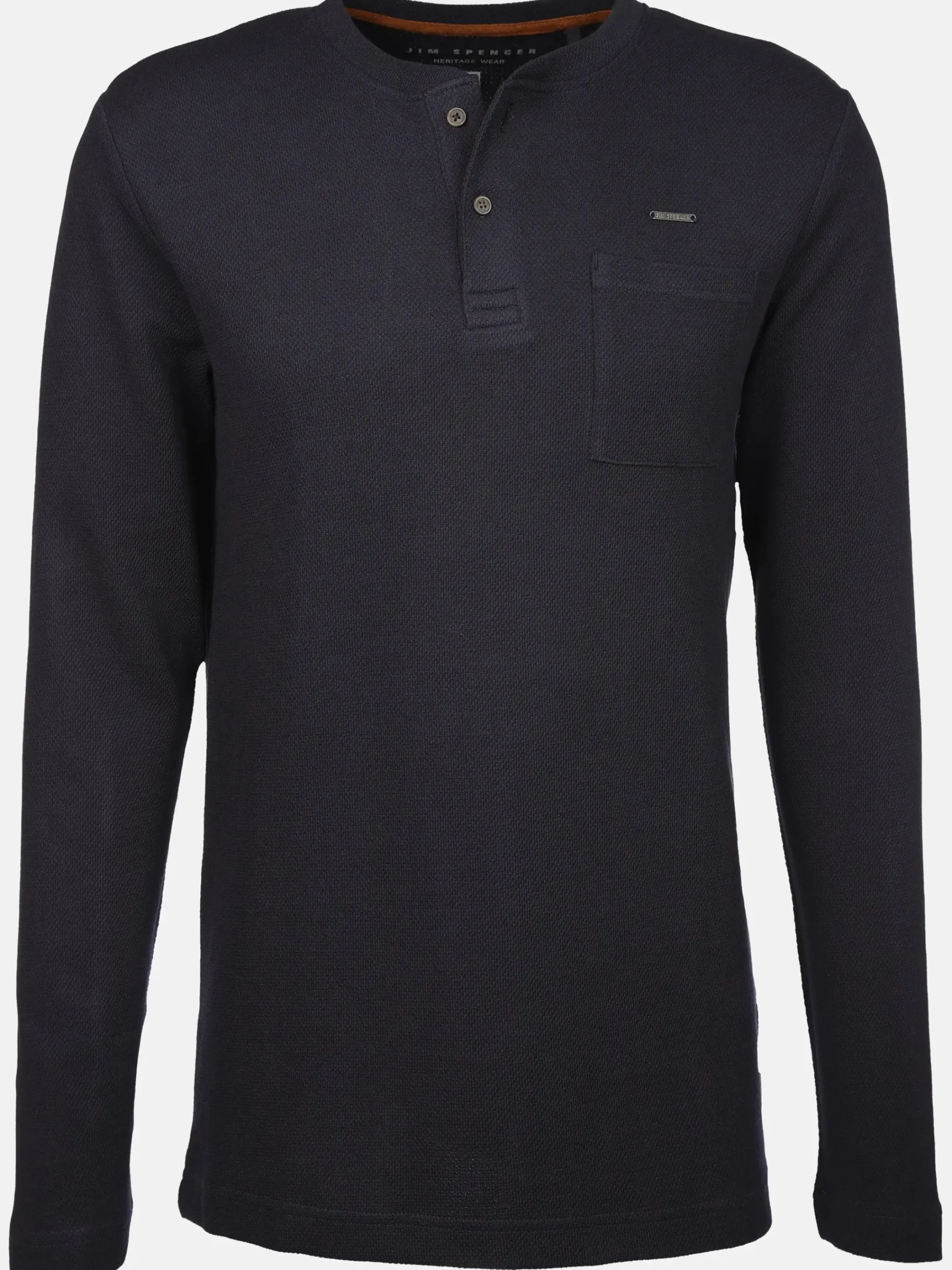 Herren Jim Spencer Herren Henleyshirt in Waffeloptik