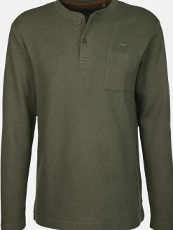 Herren Jim Spencer Herren Henleyshirt in Waffeloptik