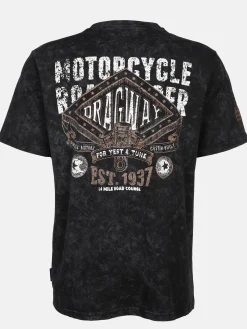 Herren Southern Territory Herren Henleyshirt mit auffälligem Frontprint