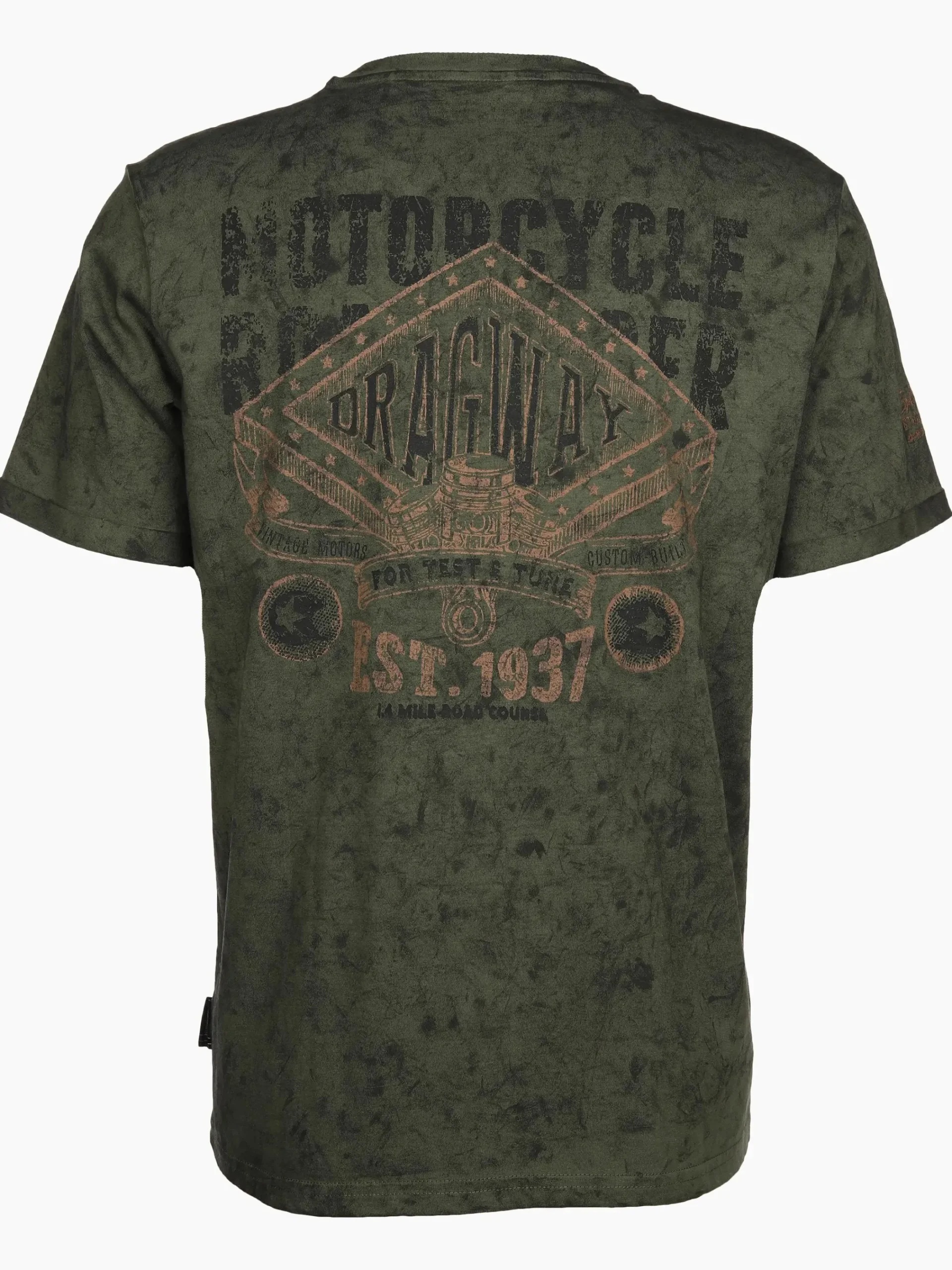 Herren Southern Territory Herren Henleyshirt mit auffälligem Frontprint