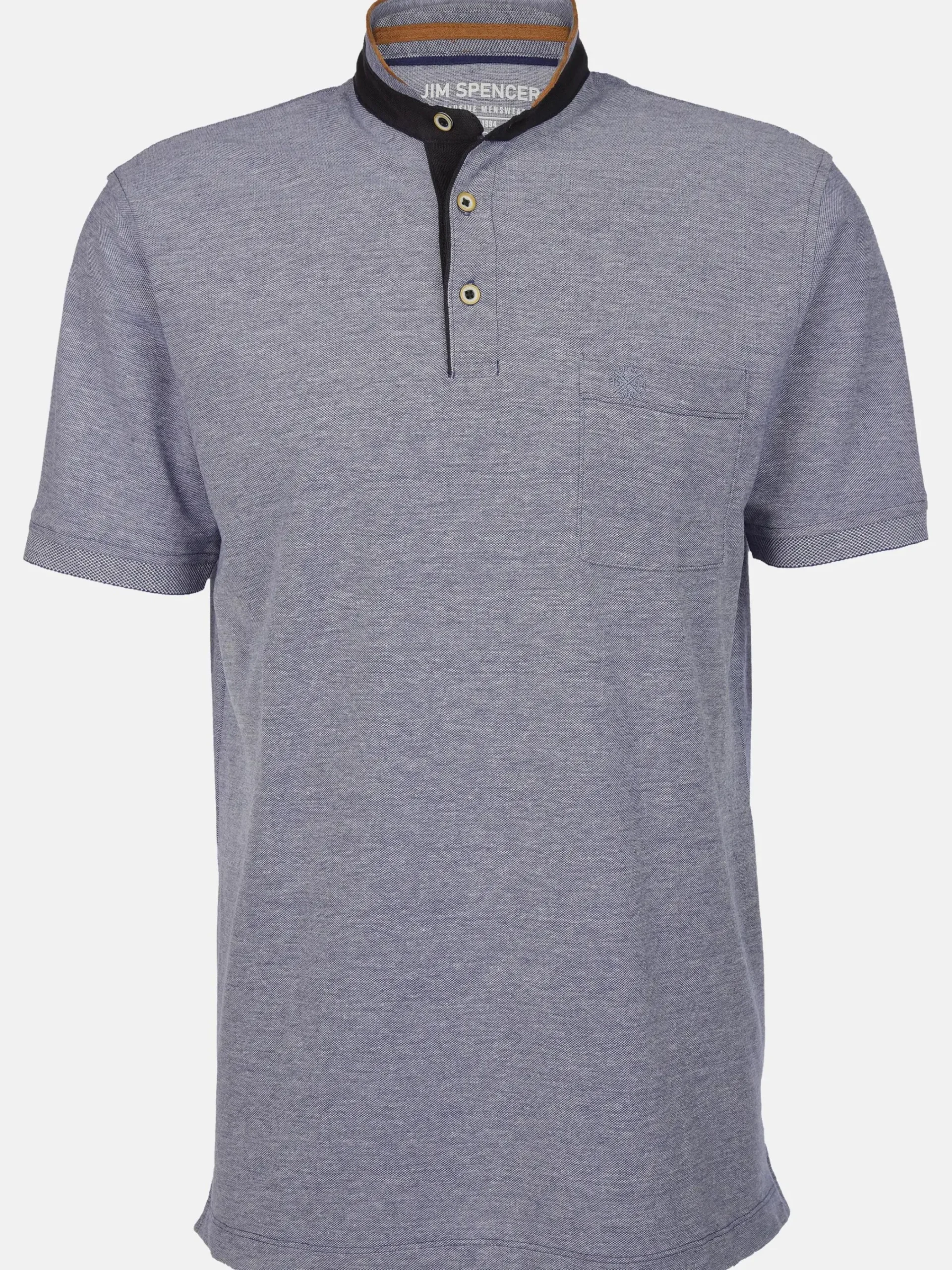 Herren Jim Spencer Herren Henleyshirt mit Brusttasche