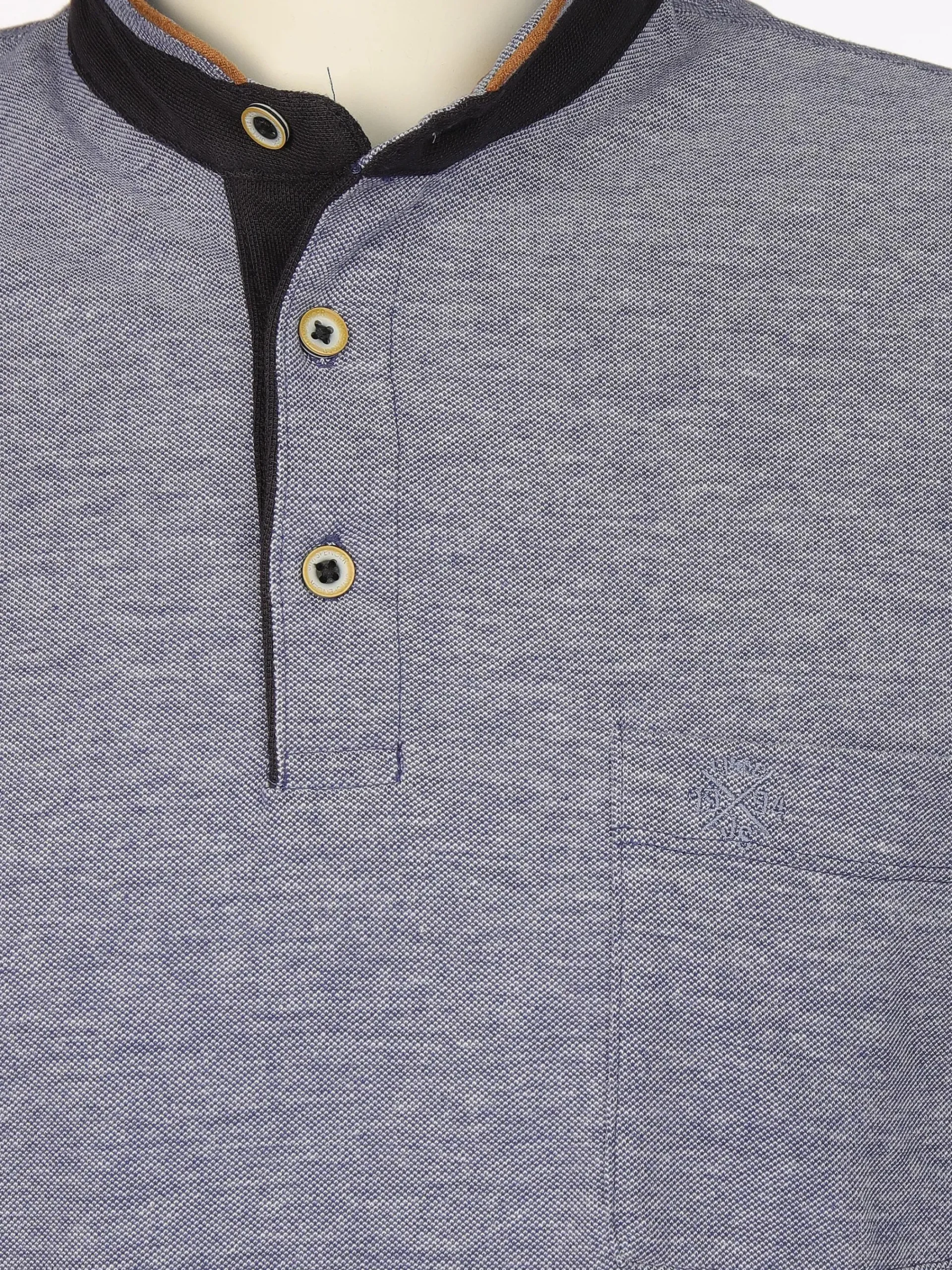 Herren Jim Spencer Herren Henleyshirt mit Brusttasche