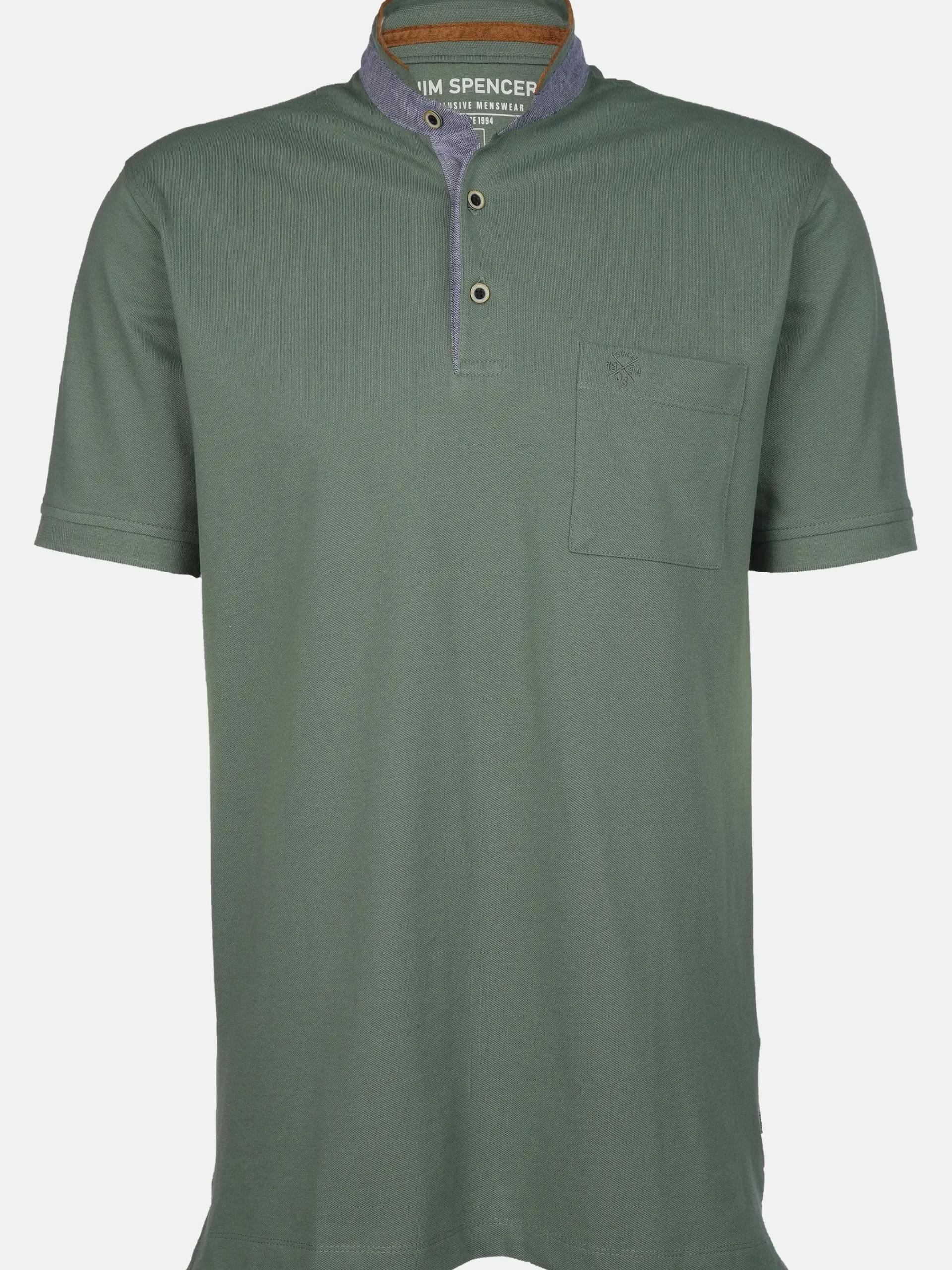 Herren Jim Spencer Herren Henleyshirt mit Brusttasche