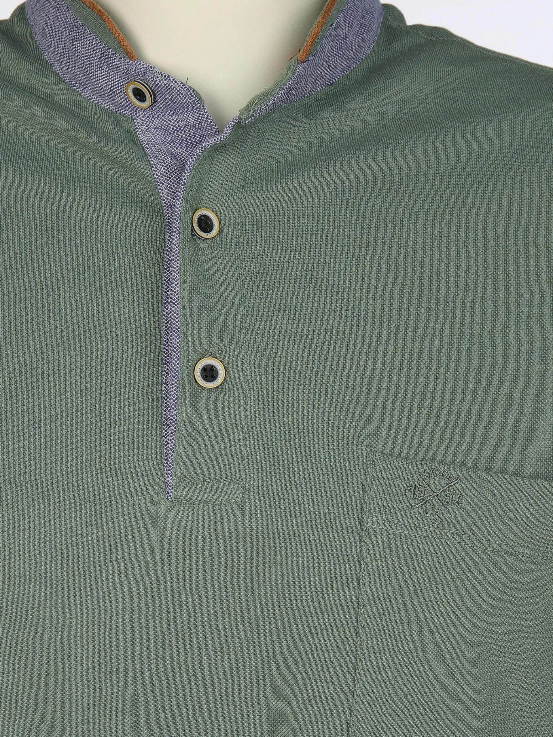 Herren Jim Spencer Herren Henleyshirt mit Brusttasche