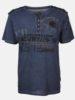 Herren Southern Territory Herren Henleyshirt mit Frontprint