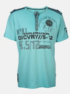 Herren Southern Territory Herren Henleyshirt mit Frontprint